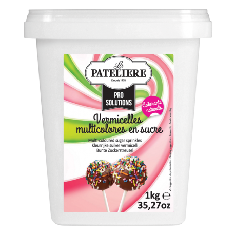 vermicelles multicolores en sucre 1kg