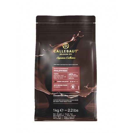 Chocolat de couverture noir rustic philippines 68% cacao 1 kg