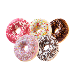Donuts assortis 55 g x 60