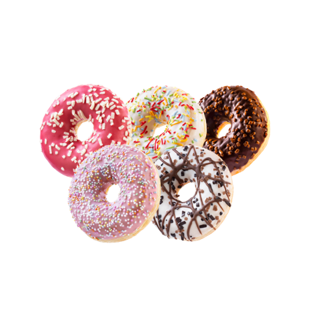 Donuts assortis 55 g x 60