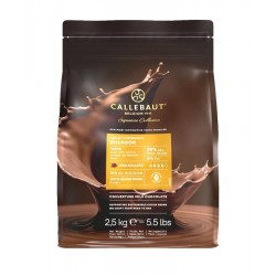 Chocolat de couverture lait Ecuador velvet 39% callets 2,5 kg