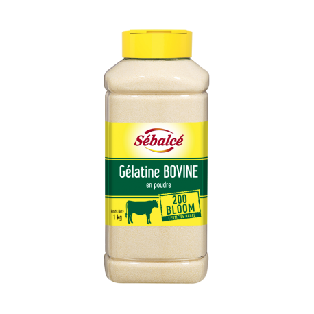 Gélatine en poudre bovine halal 200 bloom 1 kg