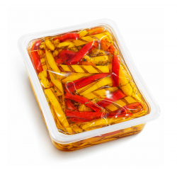 Poivrons grillés marinés en lanières 1 kg