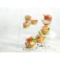 Amuses bouches aromatisés pâte brisée prêtes à garnir 4,5g