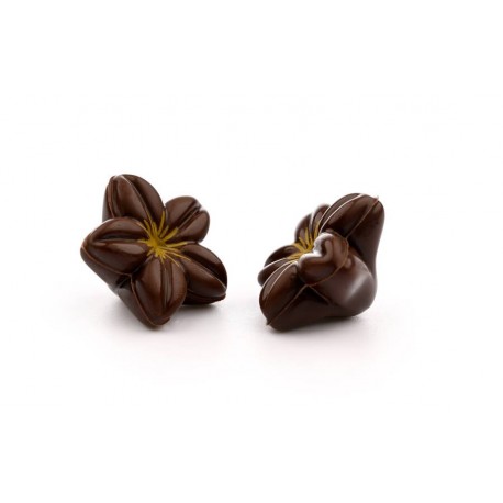 Fleurs noires en chocolat 80 pièces 183g