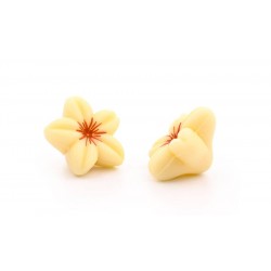 Fleurs blanches en chocolat 80 pièces 183g