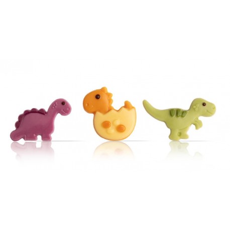 Décor assortiment dinosaure en chocolat 90 pièces 149g