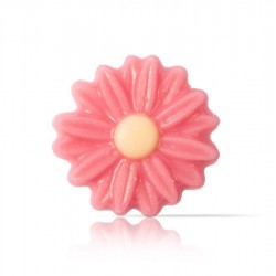 décor marguerite rose en chocolat blanc 200 pièces 138g