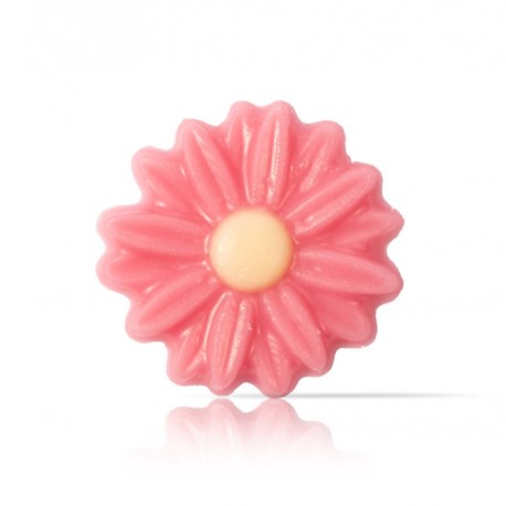 décor marguerite rose en chocolat blanc 200 pièces 138g