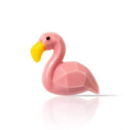 décor flament rose en chocolat blanc 152 pièces 425g