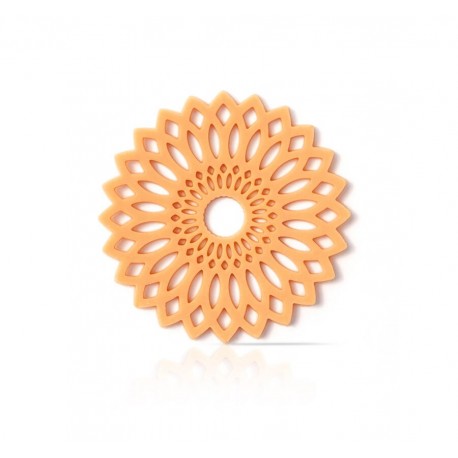 décor rosace ambre en chocolat blanc 216 pièces 294g