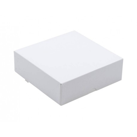 Boîte patissière carton blanc 160x160x50 mm X 50