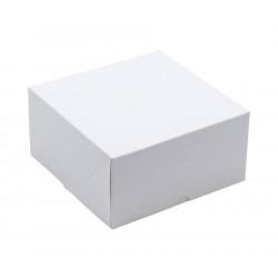 Boîte patissière carton blanc 160x160x80 mm X 50