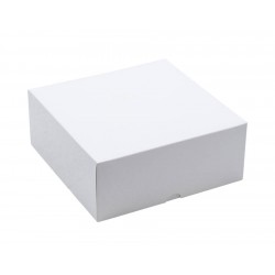 Boîte patissière carton blanc 200x200x80 mm X 50