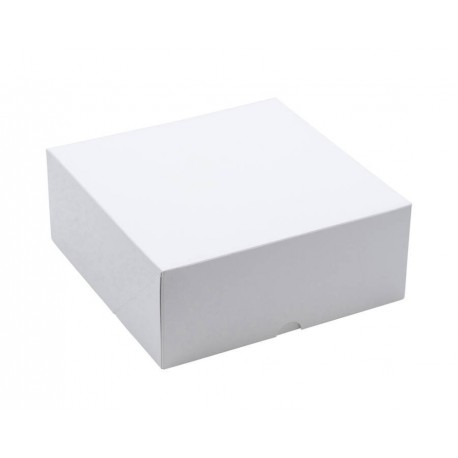 Boîte patissière carton blanc 200x200x80 mm X 50