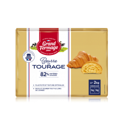 Beurre doux grand fermage 82 % MG 2 kg