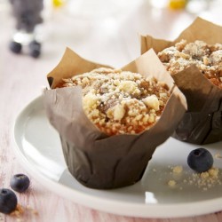 Maxi-muffin aux myrtilles avec décor crumble 110 g