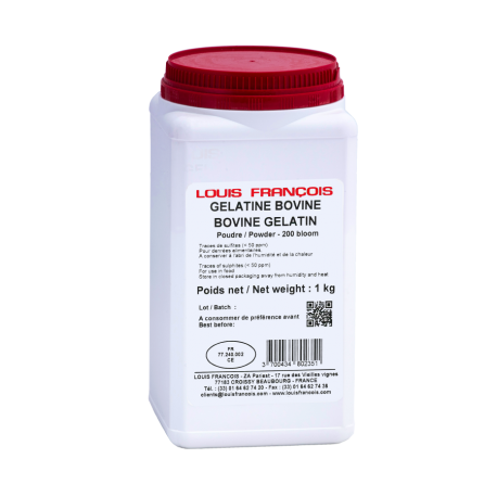 Gélatine bovine 200 bloom 1kg