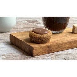 Cookie avec insert au chocolat au lait cuit surgelé