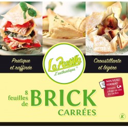 Feuille de brick carrée 8 feuilles 128 g