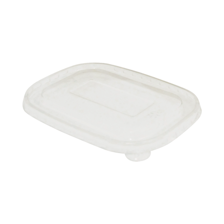 Couvercle PET antibué pour barquette bambou x 50
