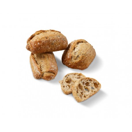 Petit pain céréales et graines Les Gourmets précuit sur sole 50g x65