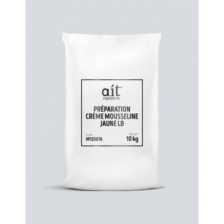 Préparation crème mousseline Jaune "foisonnement" x10 kg