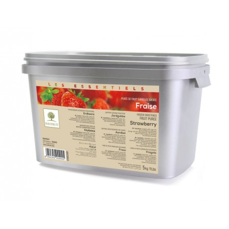 Purée de fraise sucrée Les Essentiels 5 kg
