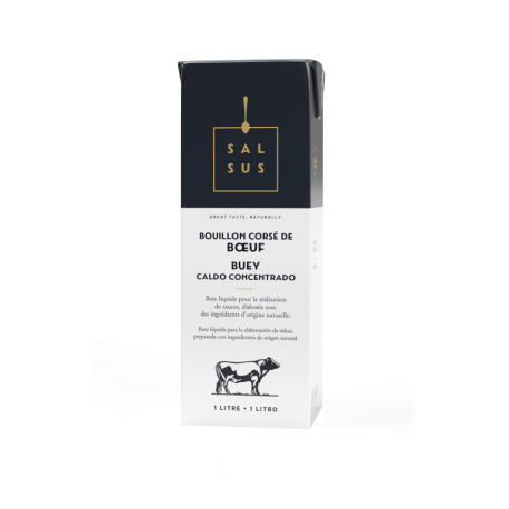 Bouillon corsé de boeuf Salsus 1 litre