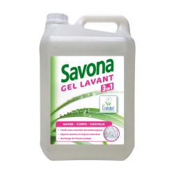 Gel lavant 3 en 1 Savona Ecolabel 5 L