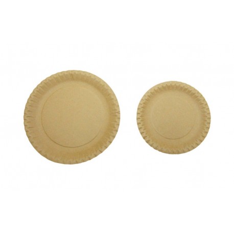 Assiette kraft lamination bio 18 cm x 50