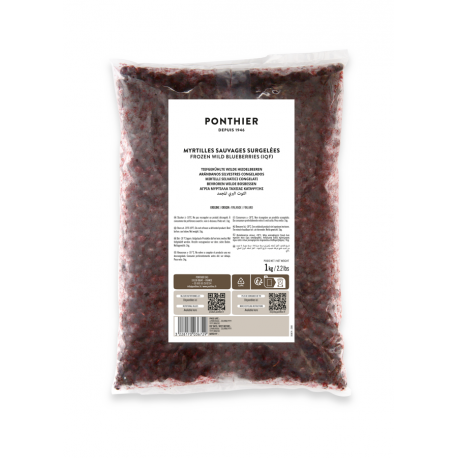 Myrtilles sauvages entières Finlande 1 kg