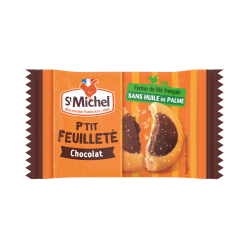 Biscuit feuilleté avec fourrage au chocolat x 350