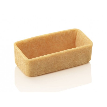 Tartelettes en pâte brisée salée rectangle 53 mm x 150
