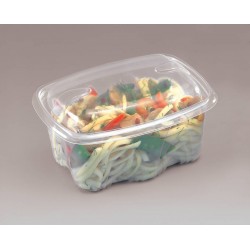 Boîte et couvercles fond archipack transparent 375 ml 104 x 109 x 60 mm x 30