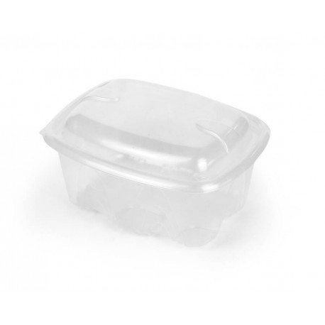 Boîte et couvercle fond archipack transparent 500 ml 140 x 109 x 75 mm x 30