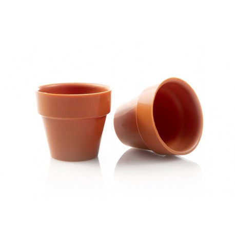 Pot de fleur en chocolat blanc 45 mm 66 pièces 