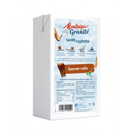 Préparation pour granité au cola 1 L