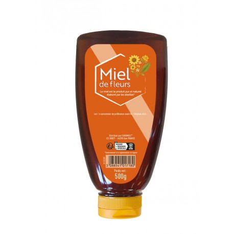 Miel de fleurs liquide gamme ECO 500 g