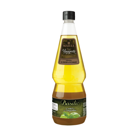 Sauce vinaigrette basilic au miel d¿acacia et au sirop de gingembre 1 L