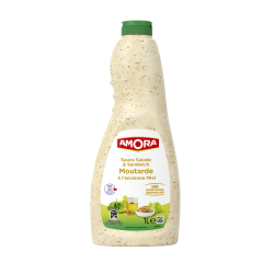 Sauce salade et sandwich moutarde à l'ancienne miel 1 L