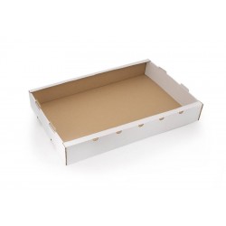 Cagette en carton blanc 63.7 x 42 x 90 cm x 50
