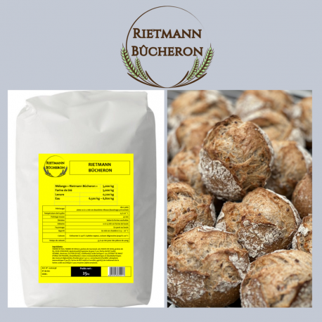 Préparation pour pain Rietmann bûcheron 50% x 25 kg