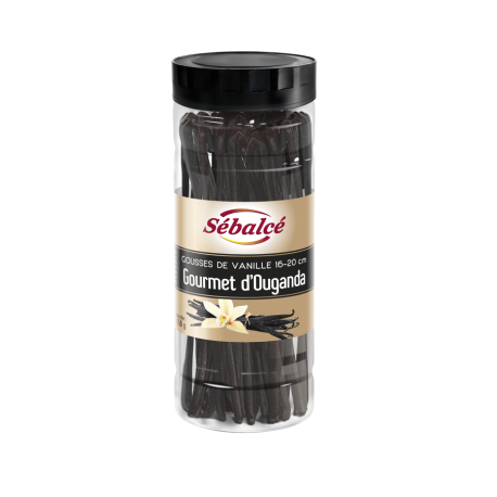 Gousse de vanille gourmet d'Ouganda 16/20 cm 150 g
