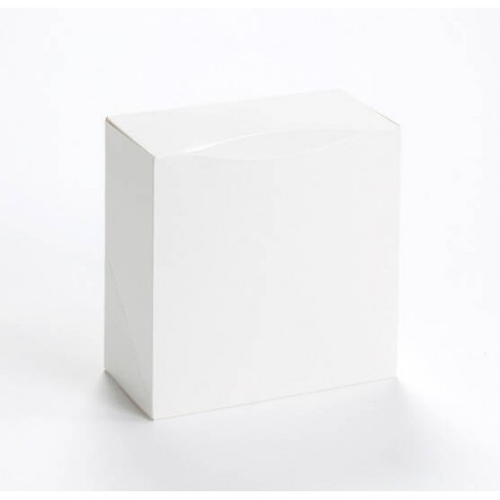 Boîte pâtissière blanche vernis 260 x 260 x 50 mm x 50