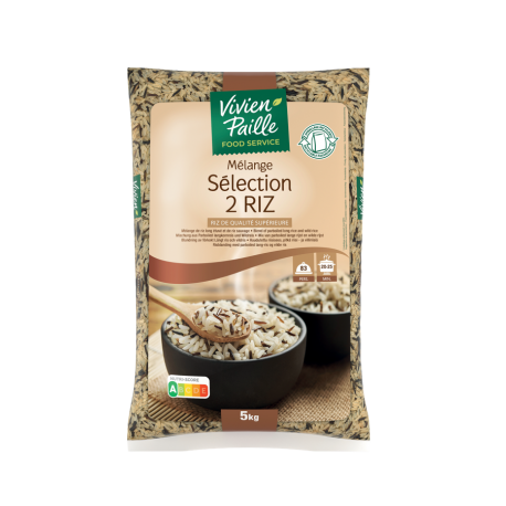 Mélange de riz étuvé indica et de riz sauvage 5 kg