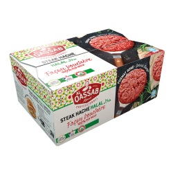 Viande hachée façon bouchère 15% MG halal Al Quassab 125 g x 24