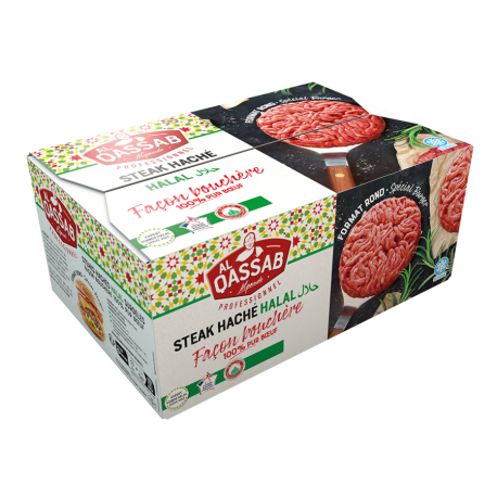 Viande hachée façon bouchère 15% MG halal Al Quassab 125 g x 24