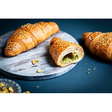 Croissant pistache décoré de graines de potiron prêt à cuire 80 g