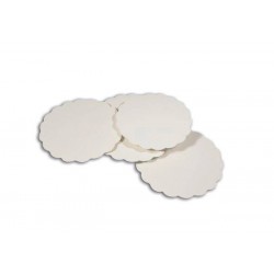 Rond festonne blanc D 21 cm x 250